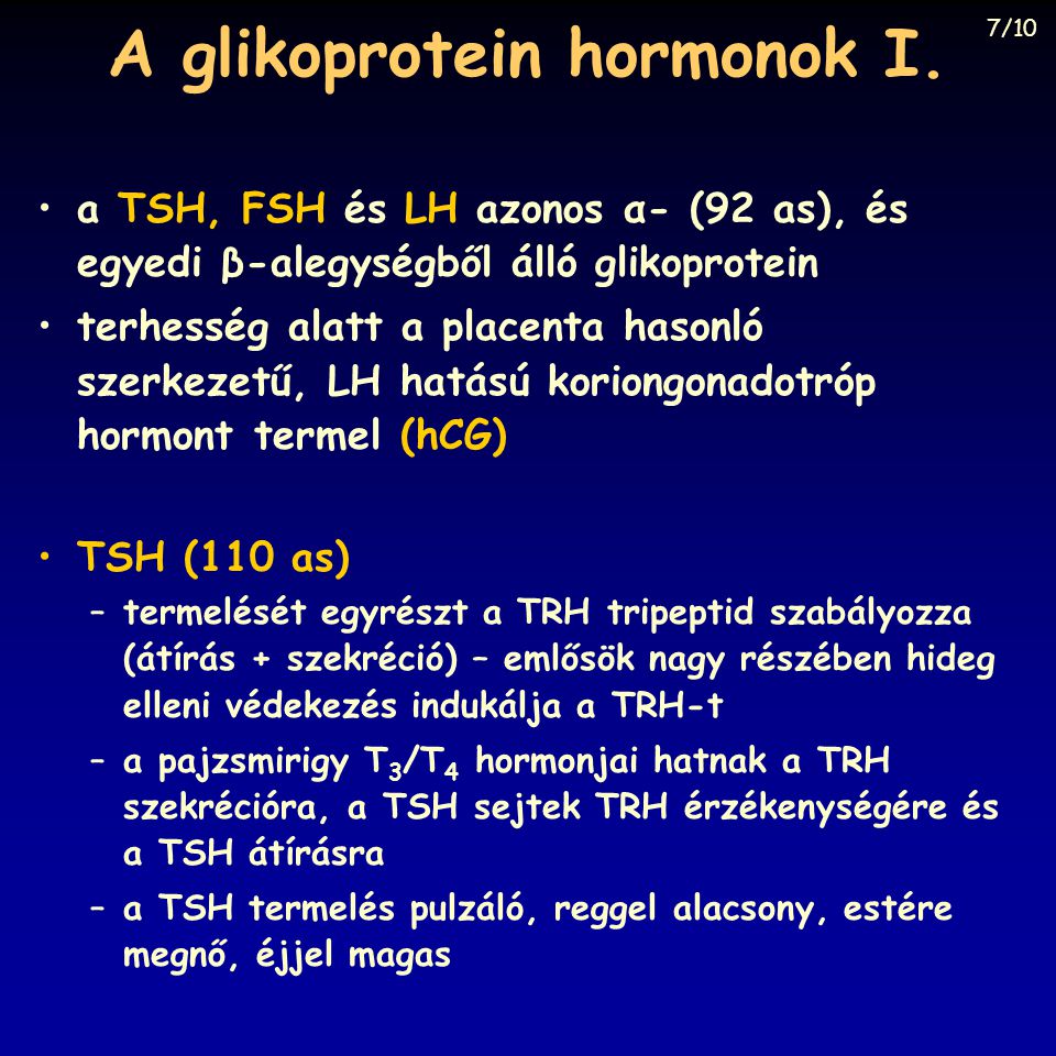 A glikoprotein hormonok I.
