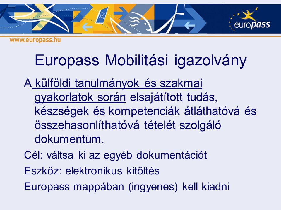Europass Mobilitási igazolvány