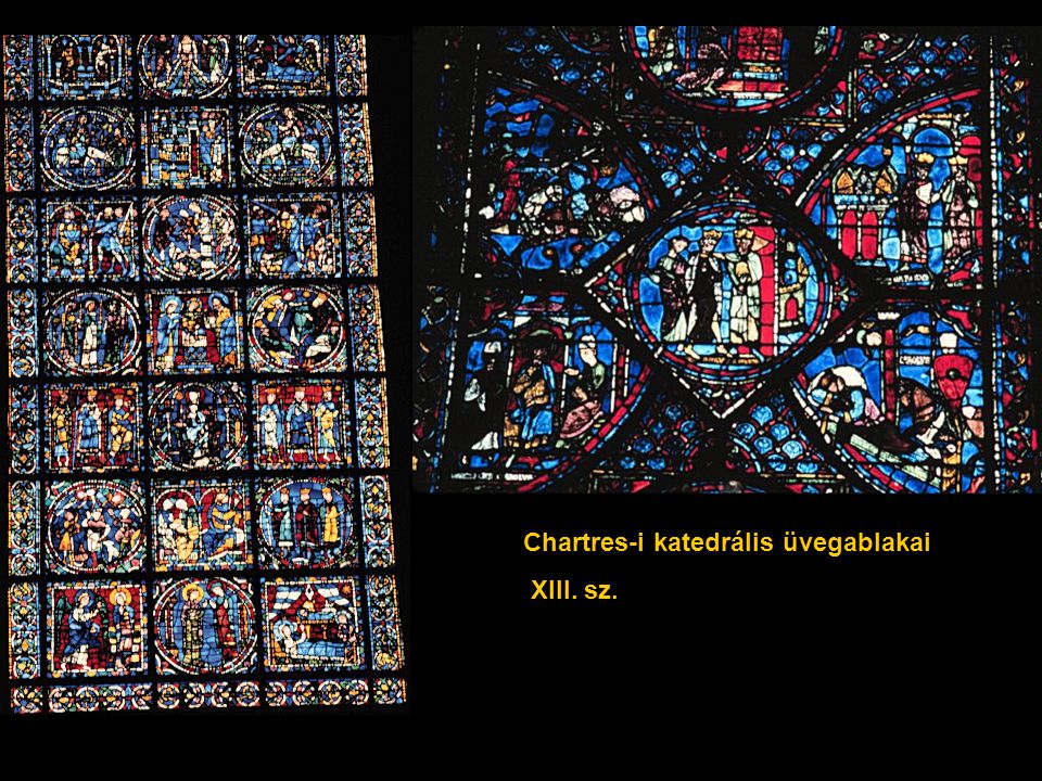 Chartres-i katedrális üvegablakai