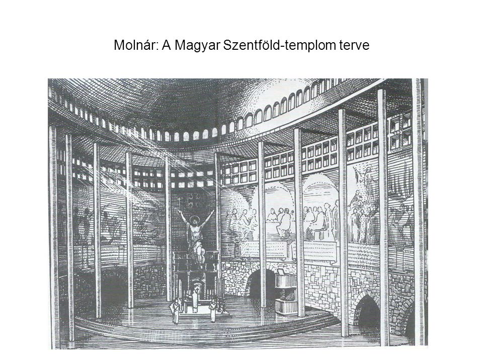 Molnár: A Magyar Szentföld-templom terve