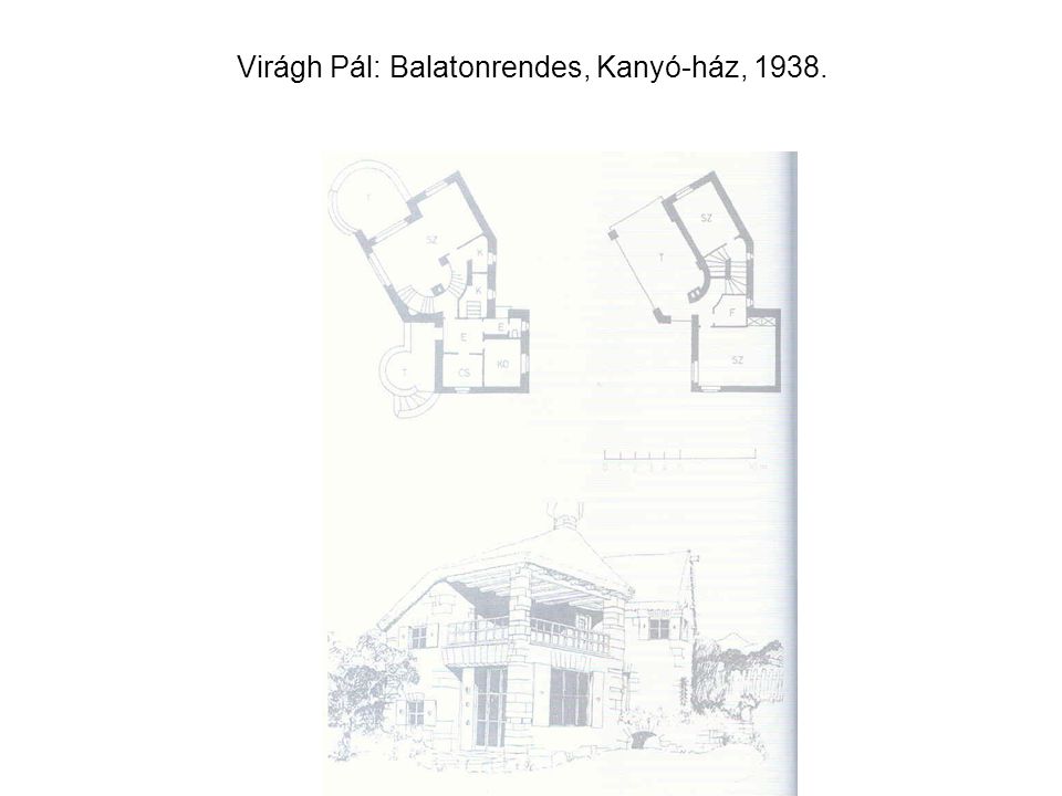 Virágh Pál: Balatonrendes, Kanyó-ház, 1938.