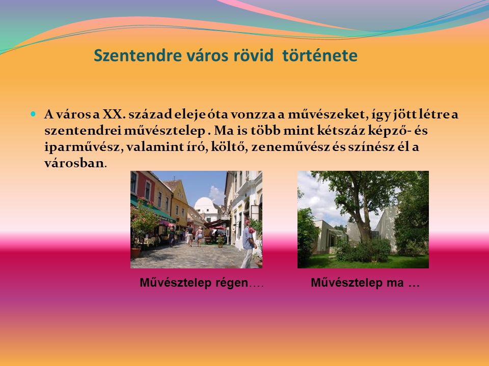 Szentendre város rövid története