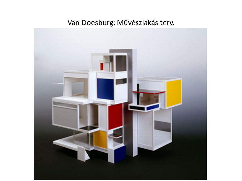 Van Doesburg: Művészlakás terv.