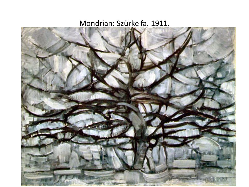 Mondrian: Szürke fa