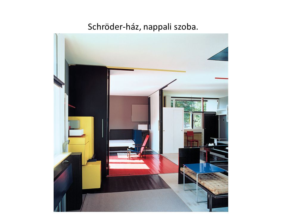 Schröder-ház, nappali szoba.