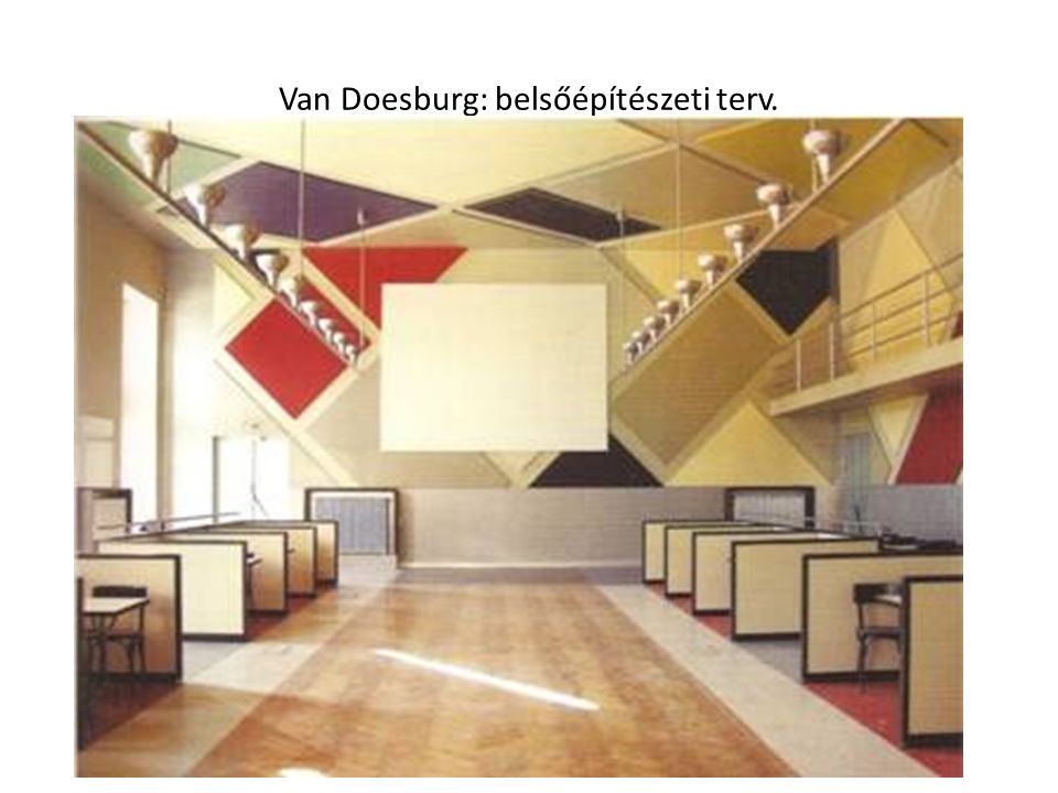 Van Doesburg: belsőépítészeti terv.