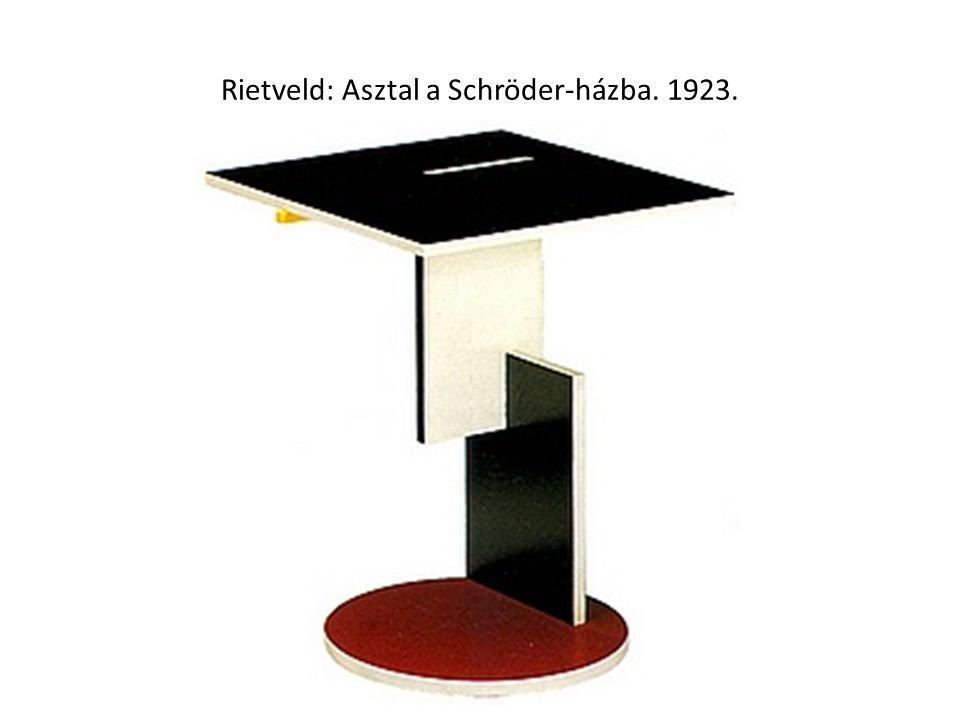 Rietveld: Asztal a Schröder-házba
