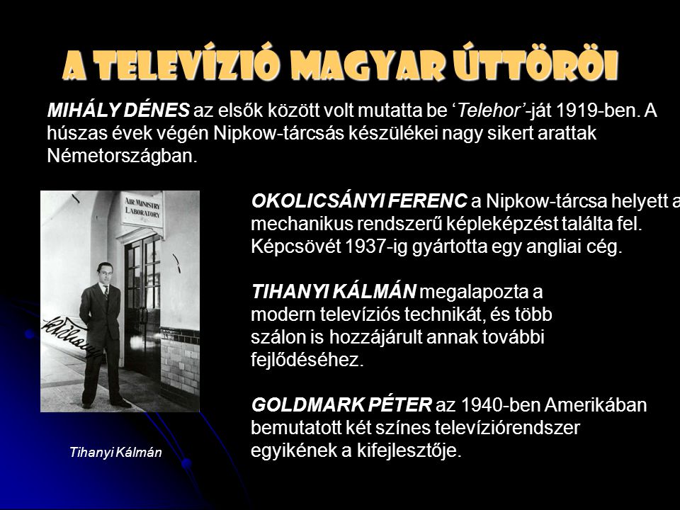 A televízió magyar úttöröi