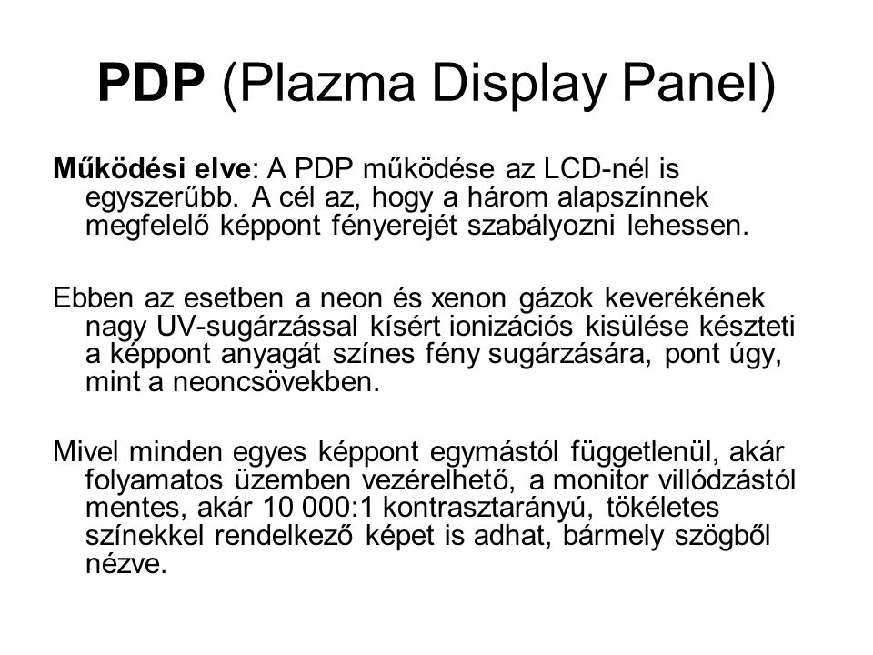 PDP (Plazma Display Panel)