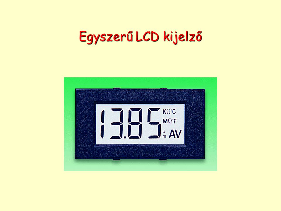 Egyszerű LCD kijelző