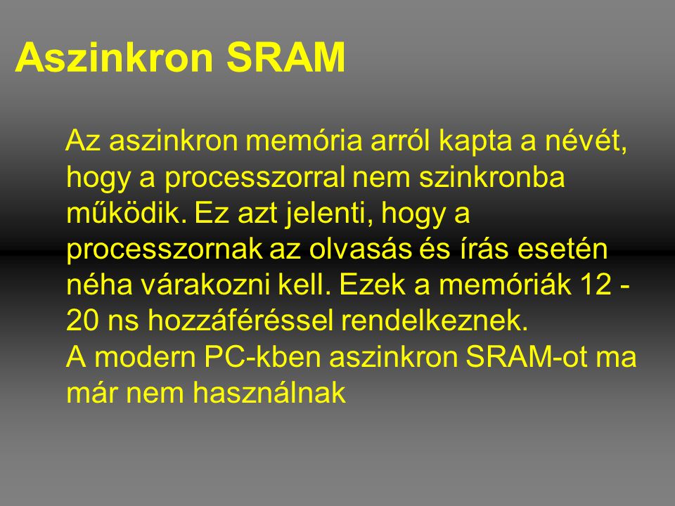 Aszinkron SRAM