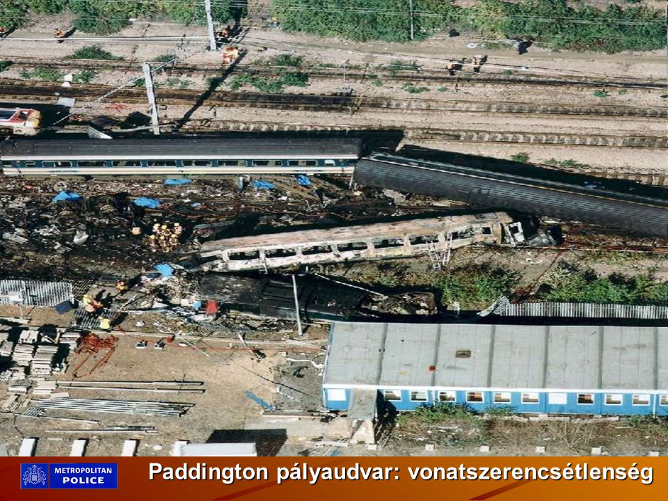 Paddington pályaudvar: vonatszerencsétlenség