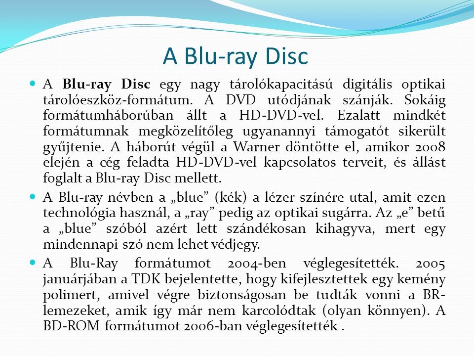 A Blu-ray Disc