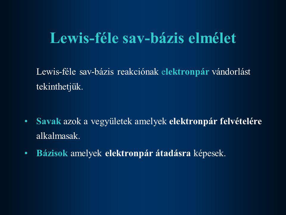 Lewis-féle sav-bázis elmélet