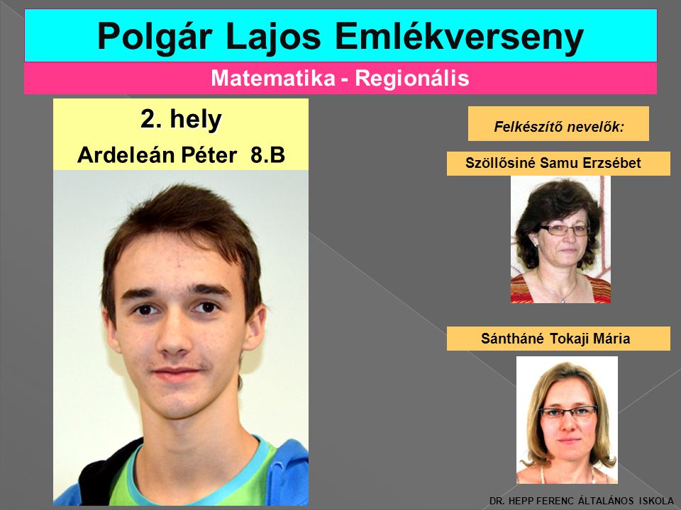 Polgár Lajos Emlékverseny Matematika - Regionális