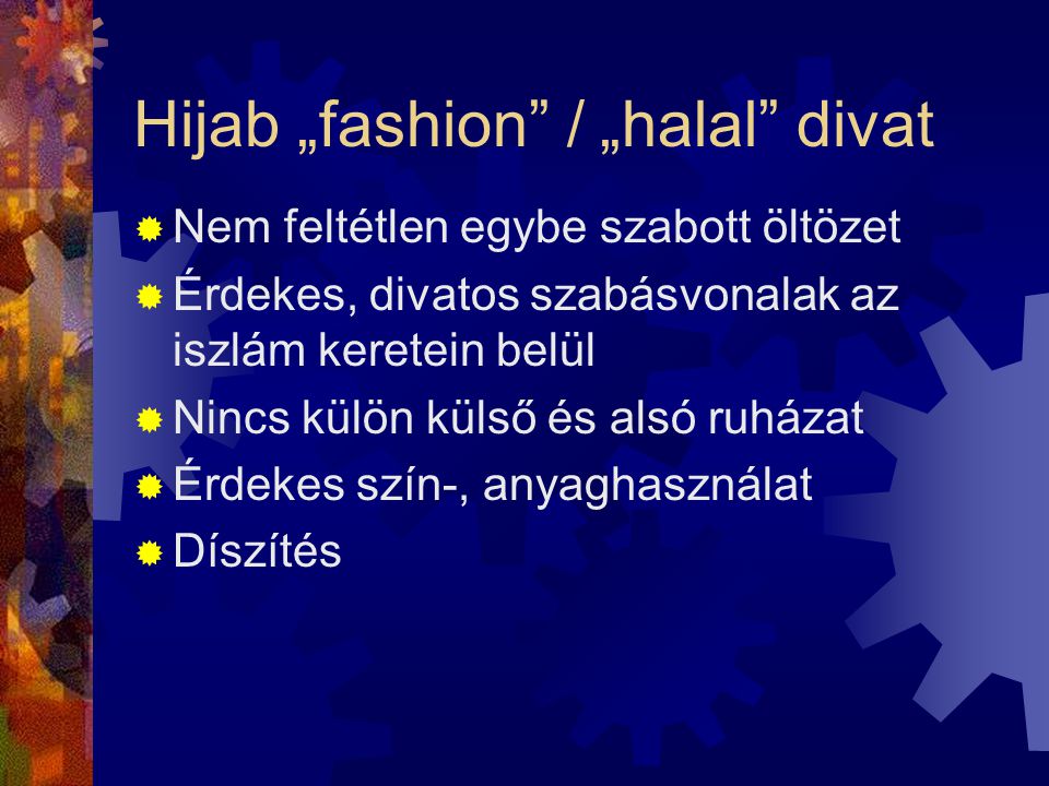 Hijab „fashion / „halal divat