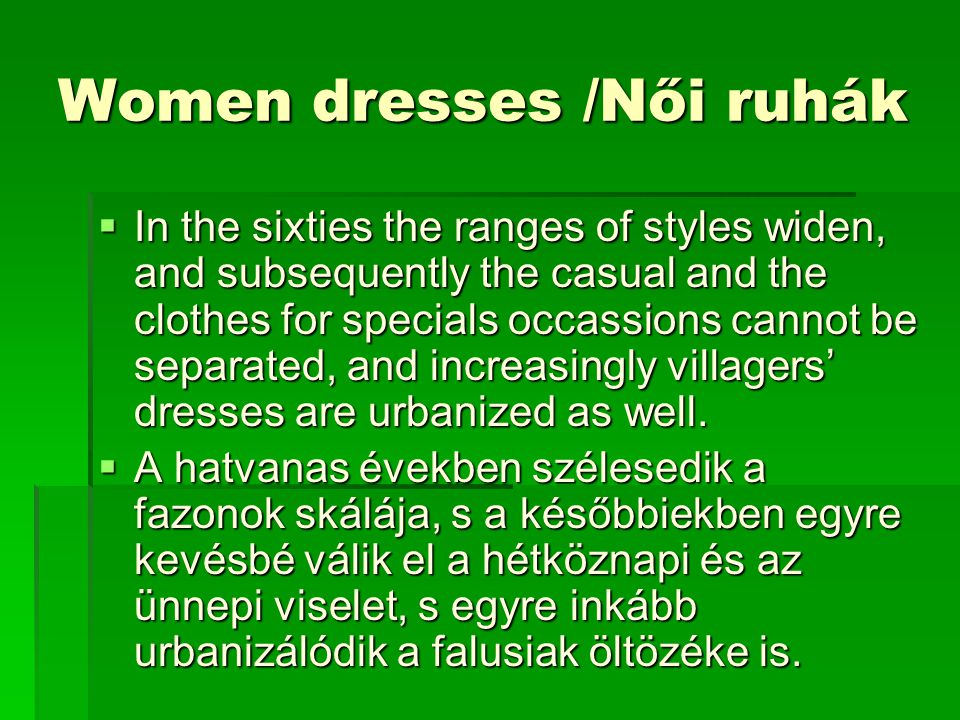 Women dresses /Női ruhák