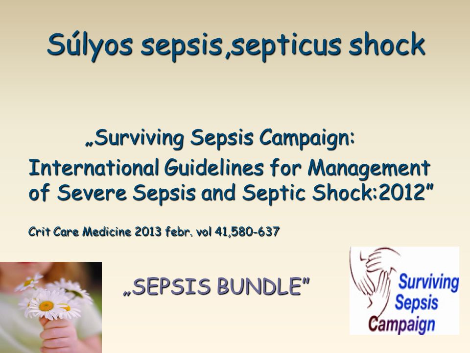 Súlyos sepsis,septicus shock