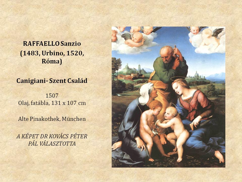 RAFFAELLO Sanzio (1483, Urbino, 1520, Róma)