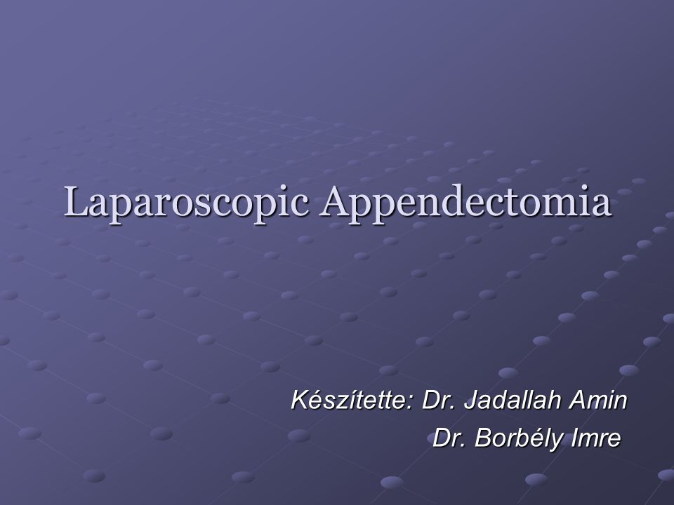 Laparoscopic Appendectomia