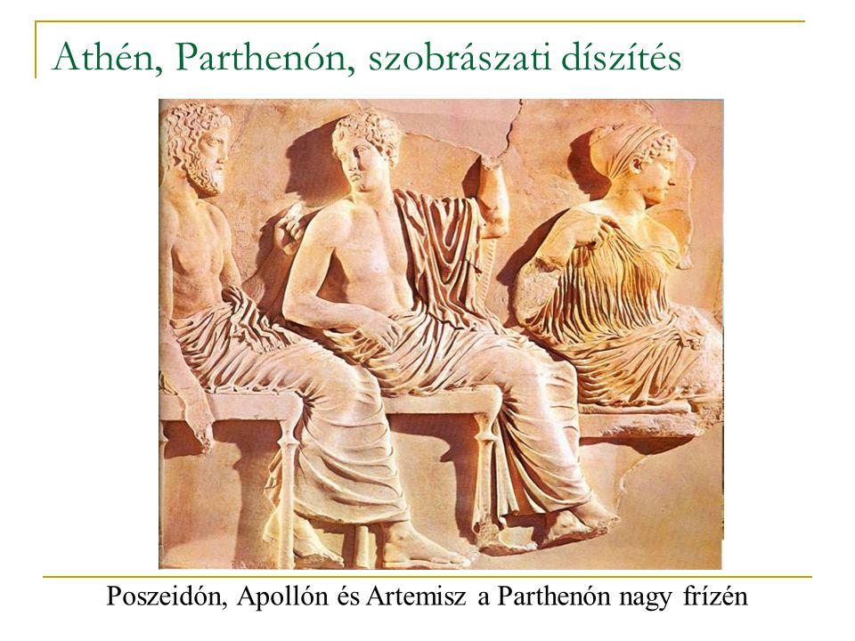 Athén, Parthenón, szobrászati díszítés