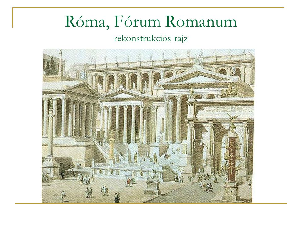 Róma, Fórum Romanum rekonstrukciós rajz
