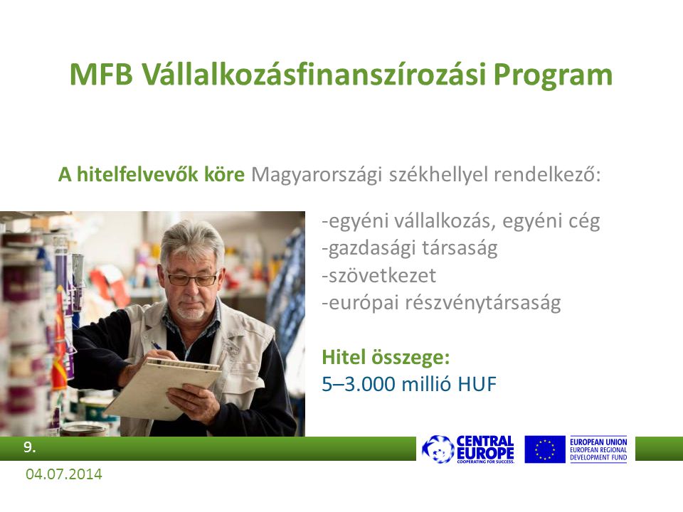 MFB Vállalkozásfinanszírozási Program