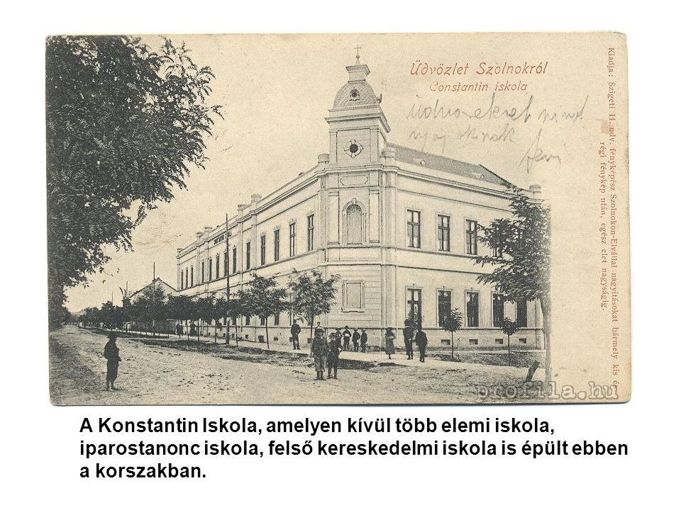A Konstantin Iskola, amelyen kívül több elemi iskola,