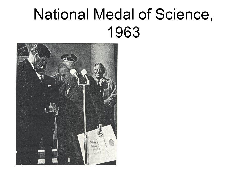 National Medal of Science, 1963