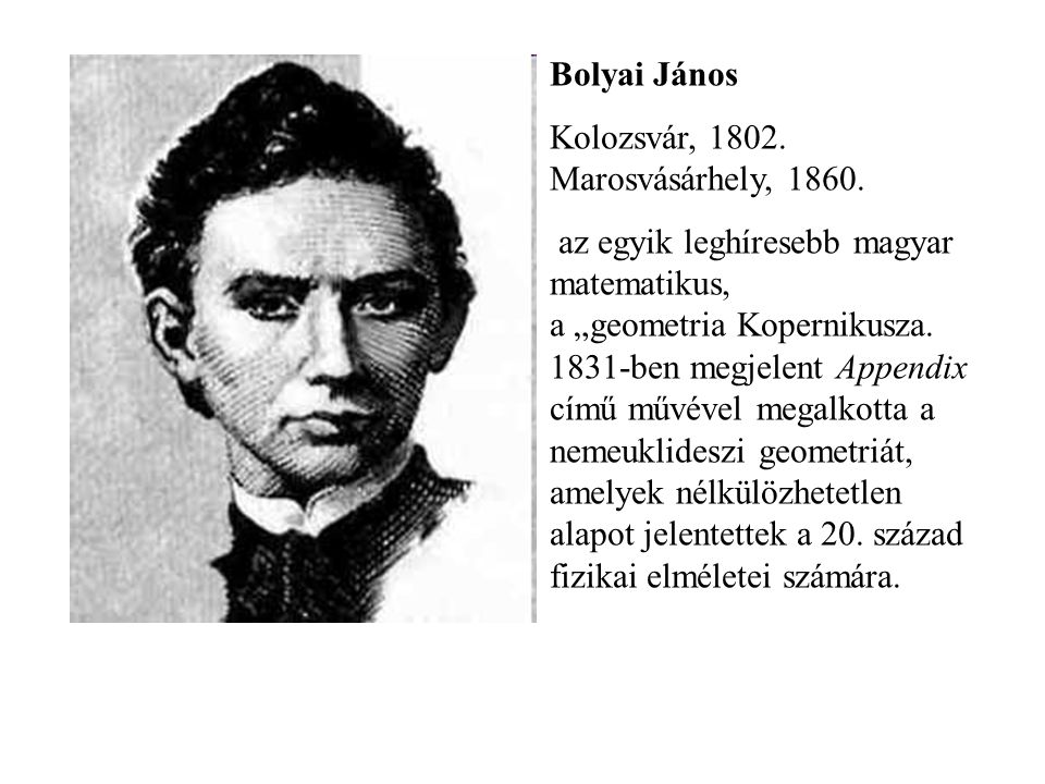 Bolyai János Kolozsvár, Marosvásárhely,