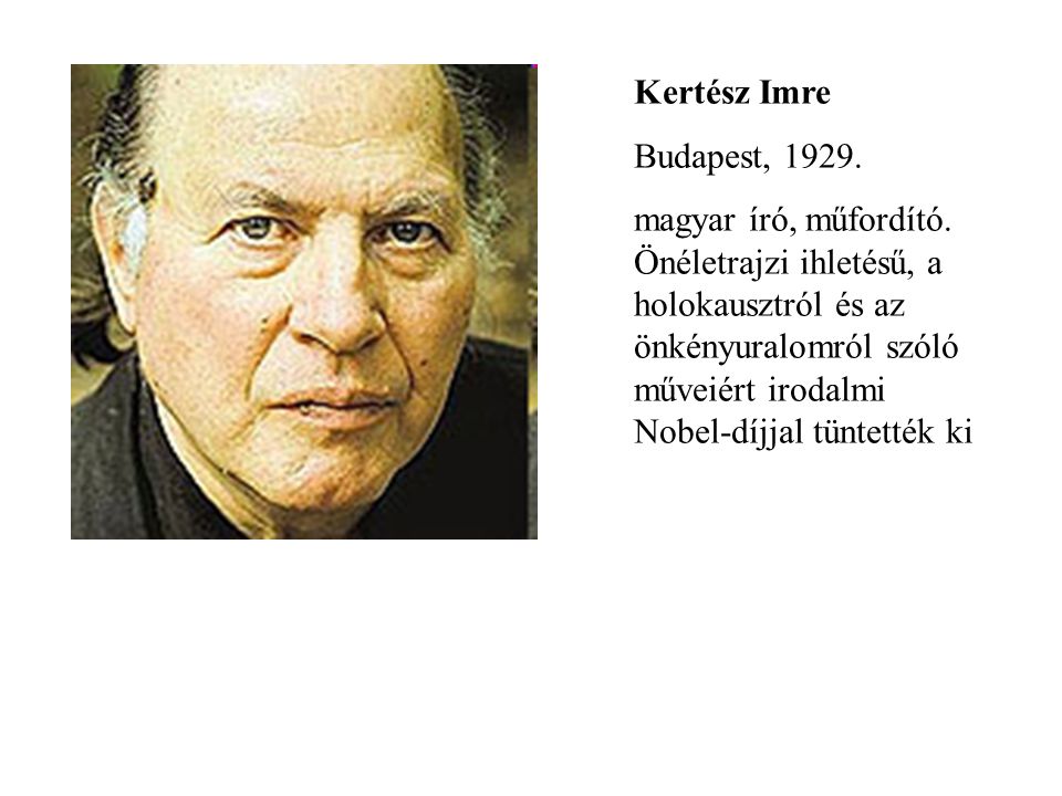 Kertész Imre Budapest,