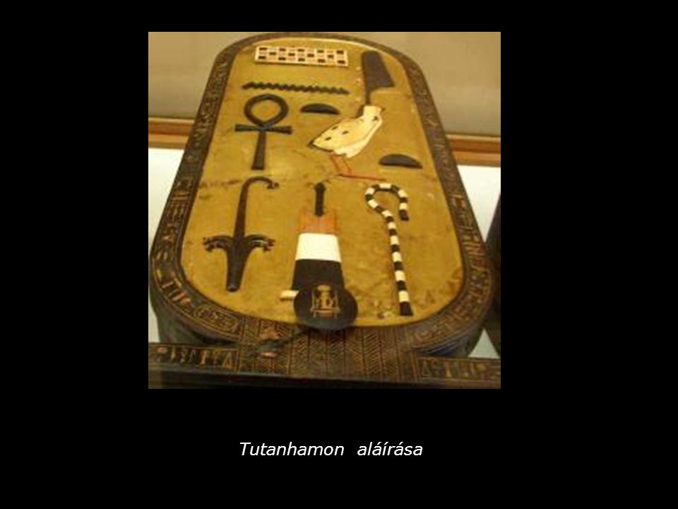 Tutanhamon aláírása