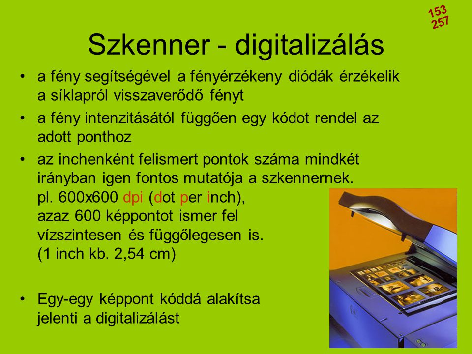 Szkenner - digitalizálás