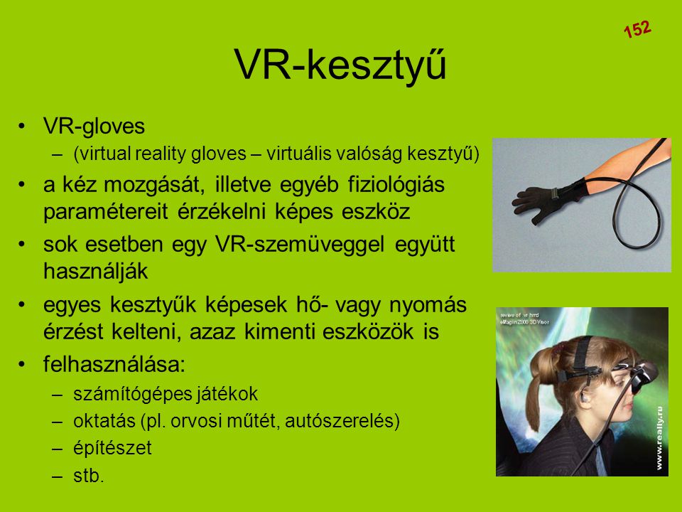 VR-kesztyű 152. VR-gloves. (virtual reality gloves – virtuális valóság kesztyű)