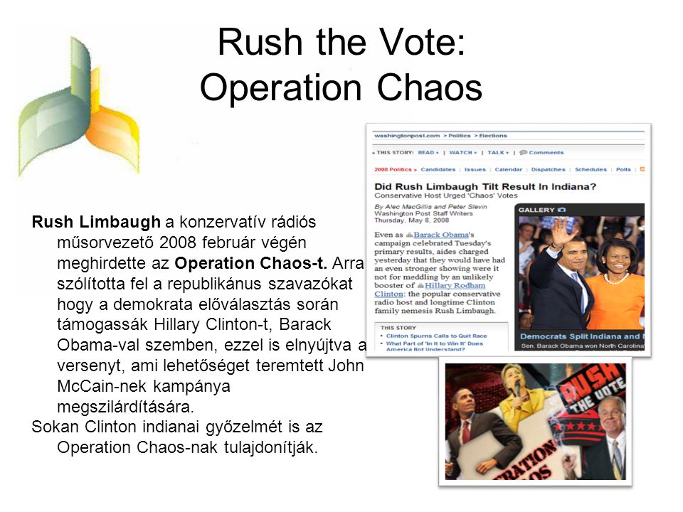 Rush the Vote: Operation Chaos