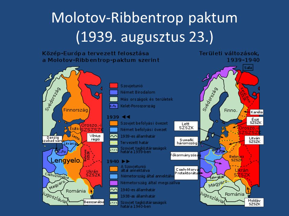 Molotov-Ribbentrop paktum (1939. augusztus 23.)