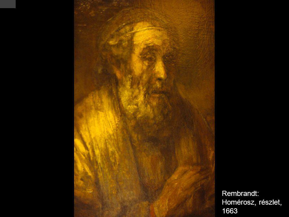 Rembrandt: Homérosz, részlet, 1663