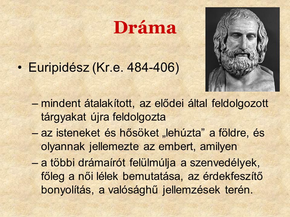 Dráma Euripidész (Kr.e )