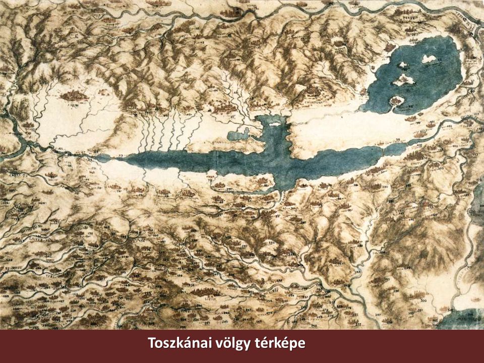 Toszkánai völgy térképe