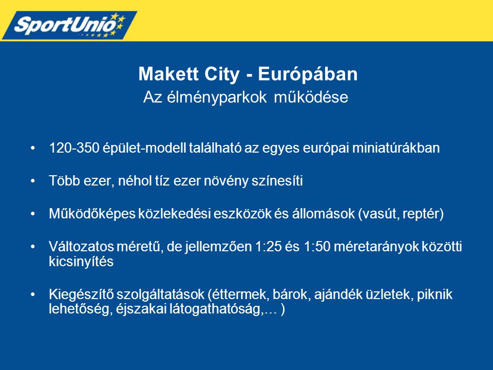 Makett City - Európában