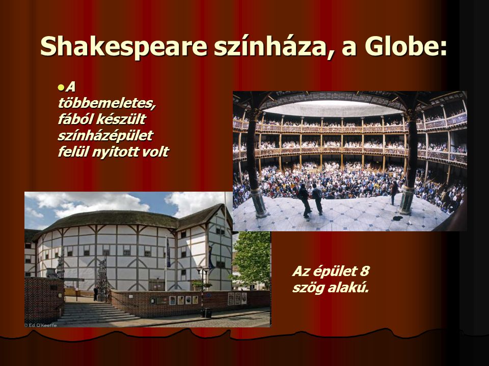 Shakespeare színháza, a Globe: