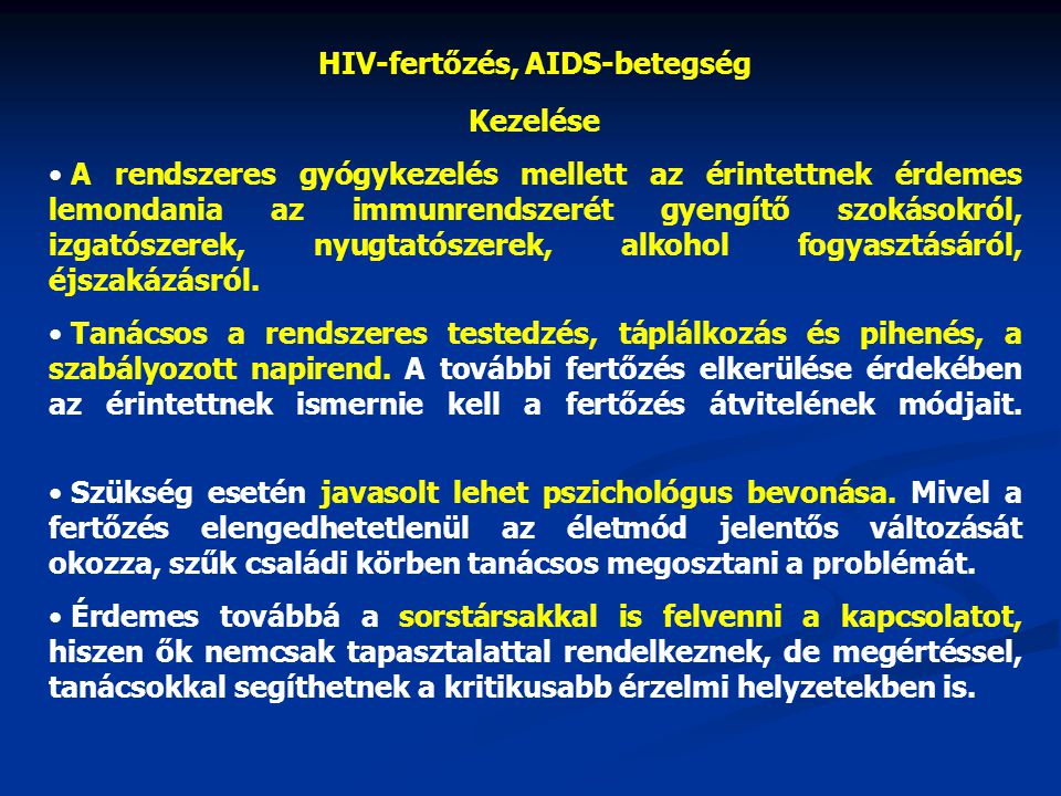 HIV-fertőzés, AIDS-betegség