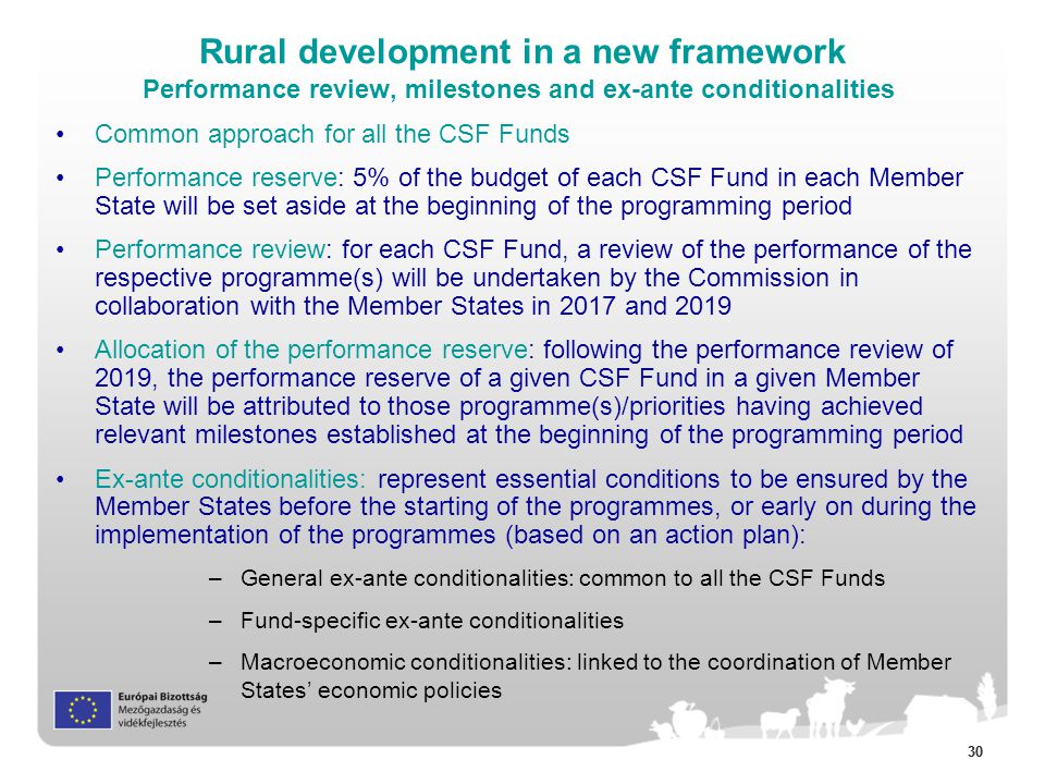 Rural development in a new framework