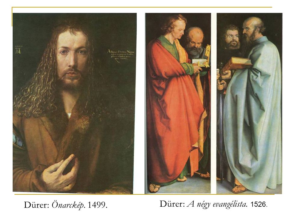 Dürer: A négy evangélista