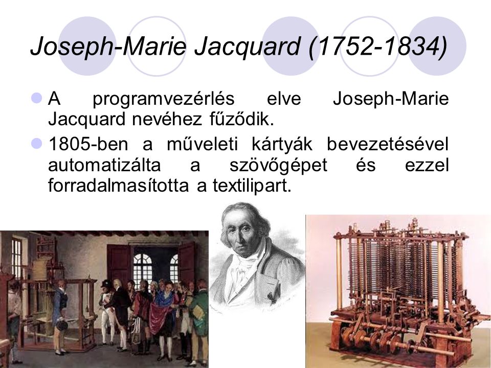Joseph-Marie Jacquard ( )