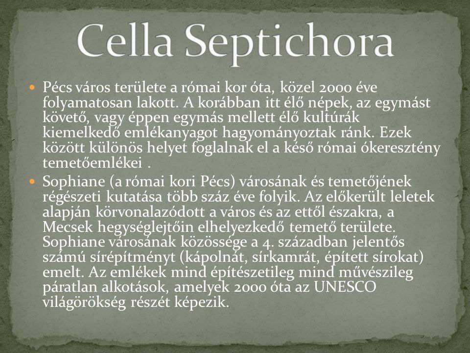 Cella Septichora