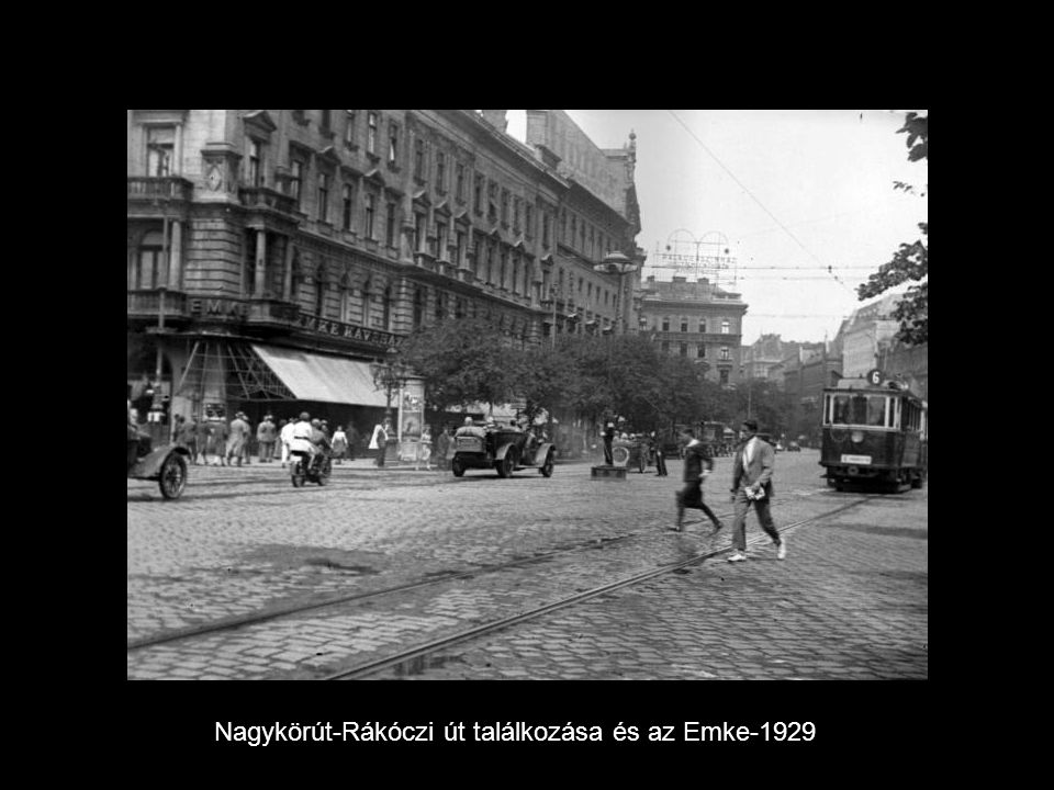 Nagykörút-Rákóczi út találkozása és az Emke-1929