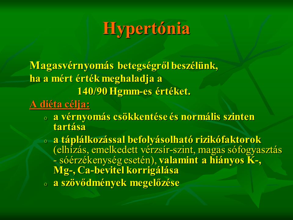 Hypertónia Magasvérnyomás betegségről beszélünk,