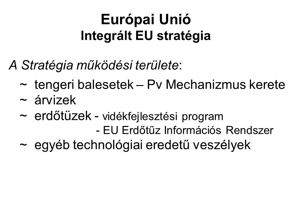 Európai Unió Integrált EU stratégia