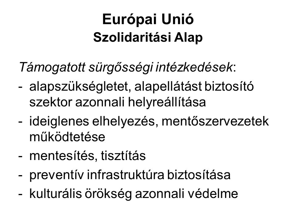 Európai Unió Szolidaritási Alap
